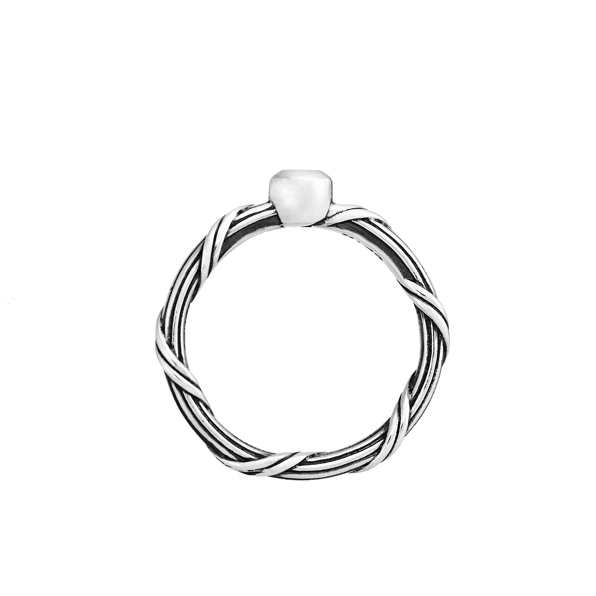 Signature Romance White Topaz Ring in sterling silver