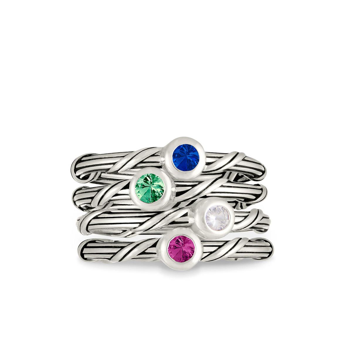 Signature Romance White Topaz Ring in sterling silver