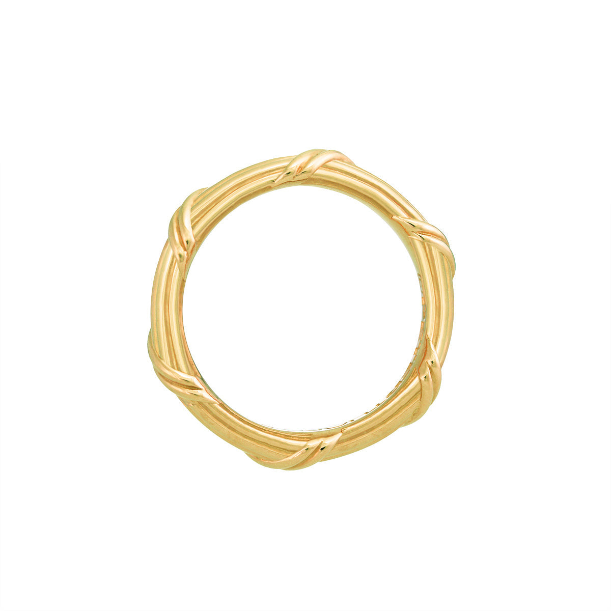 Heritage Eternity Band in 18K yellow gold 3 mm Sizes 10-13