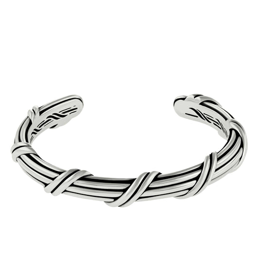 Signature Classic Oval Cuff in sterling silver