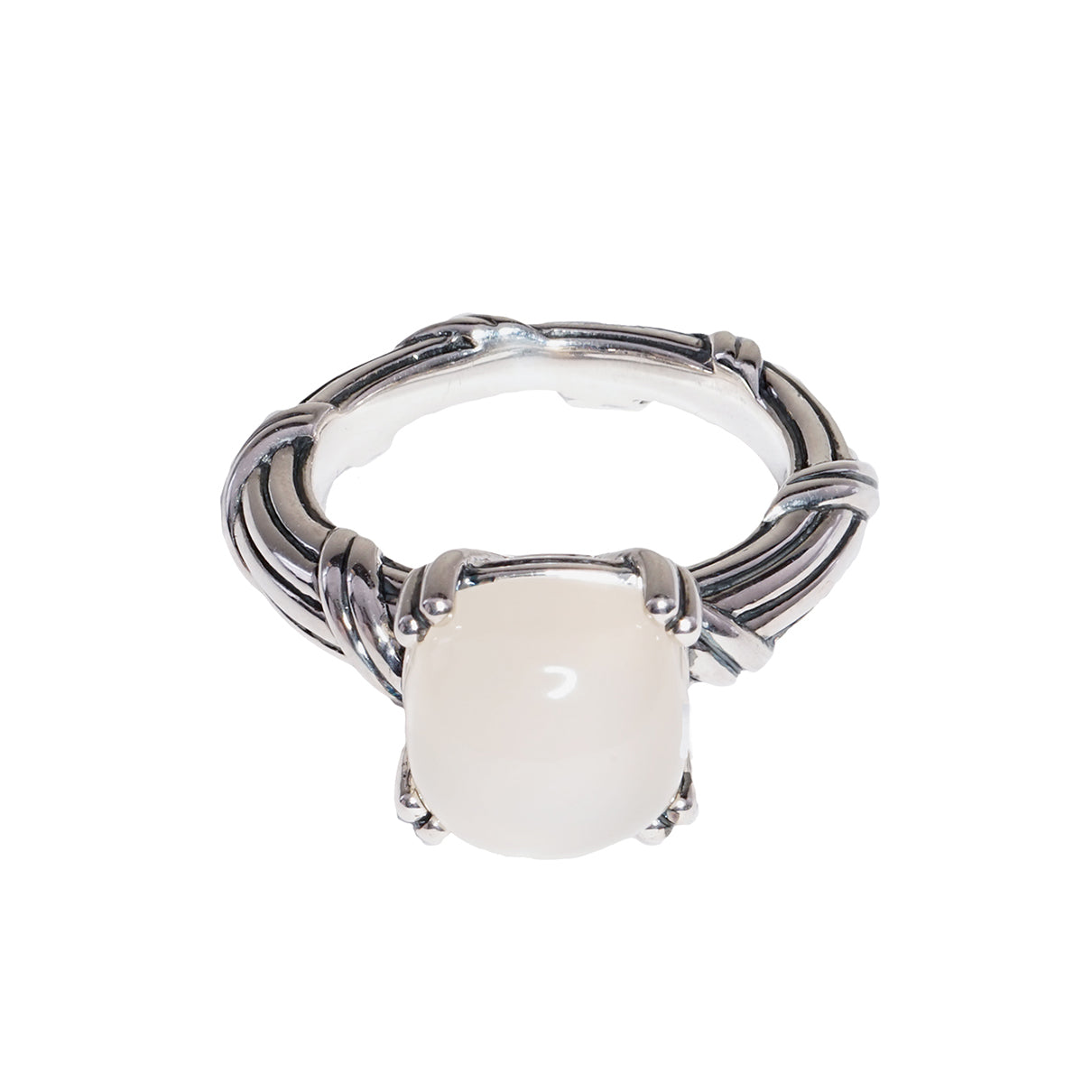 Fantasies Moonstone Cabochon Ring in sterling silver 10mm