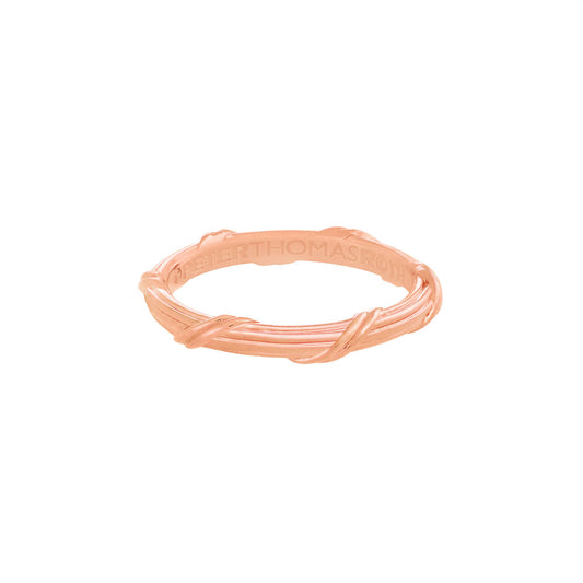 Heritage Eternity Band in 18K rose gold 3 mm Sizes 10 - 13