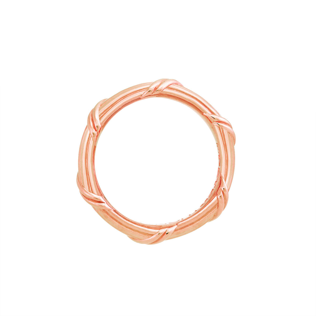 Heritage Eternity Band in 18K rose gold 3 mm Sizes 10 - 13