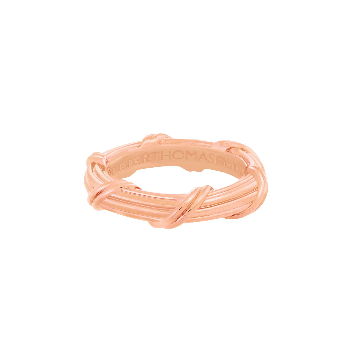 Heritage Band Ring in 18K rose gold 4 mm sizes 11 - 14