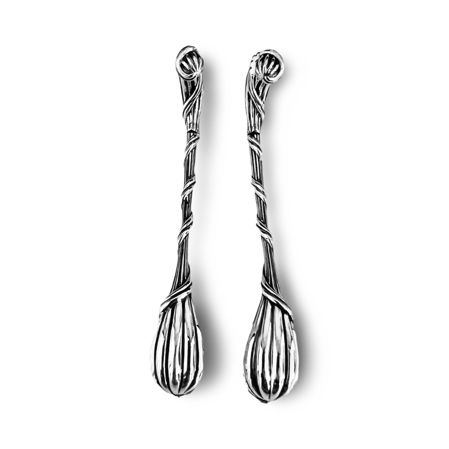 Signature Classic Elongated Teardrop Earrings in Sterling Silver