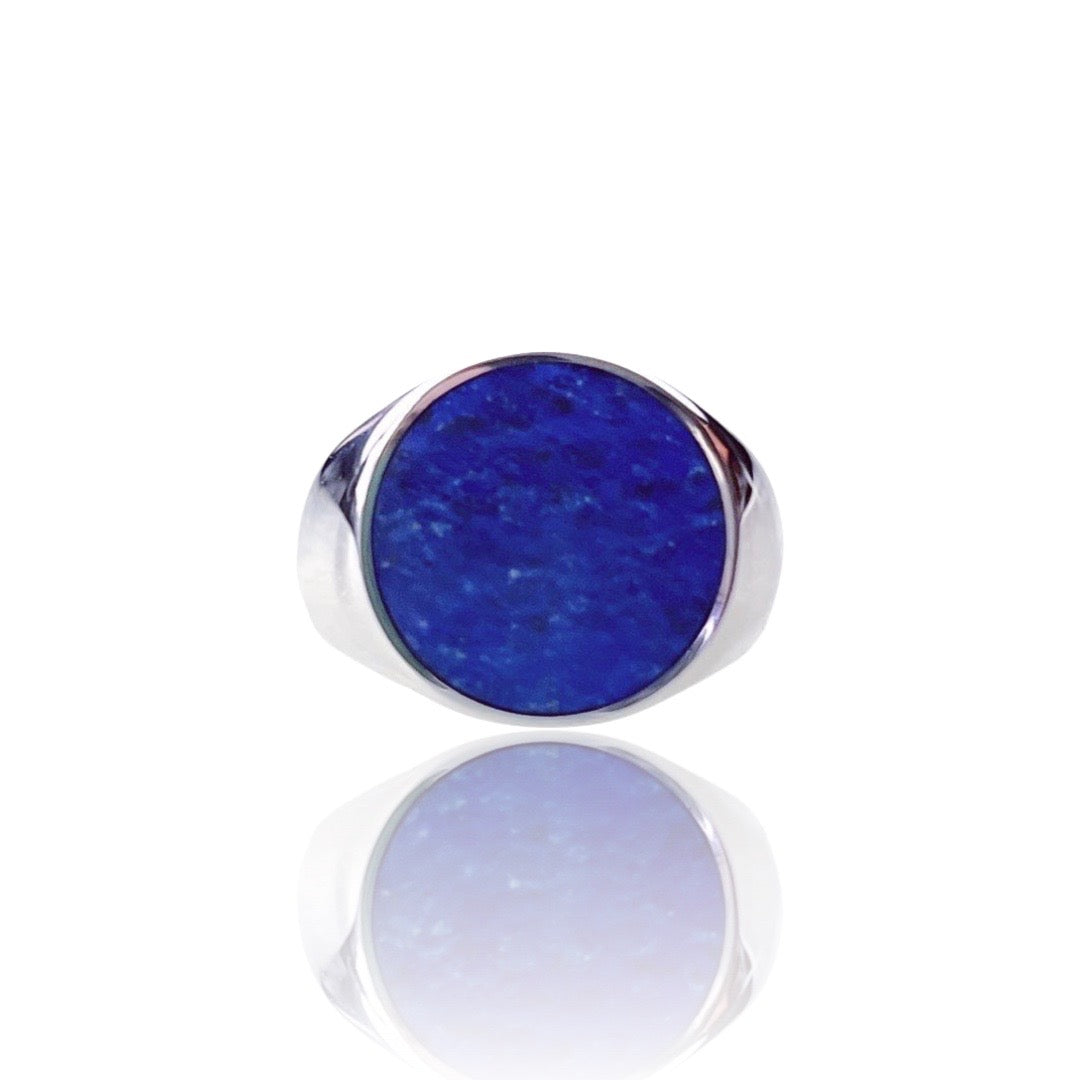 Lapis Reed Peter Thomas Roth Ribbon and Reed Explore Signet Ring in sterling ...