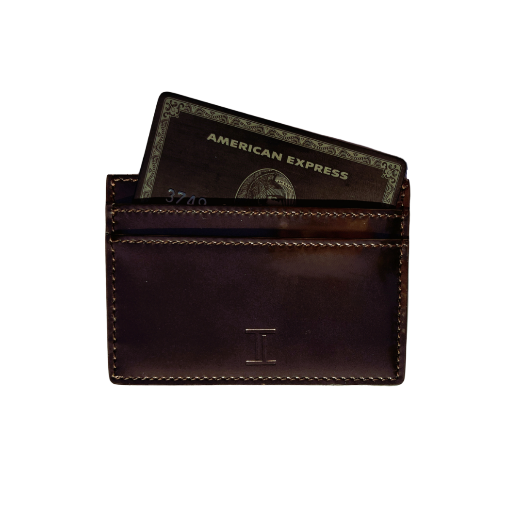 PETER THOMAS ROTH x TRIBE OF TWO Card Holder in metallic brown