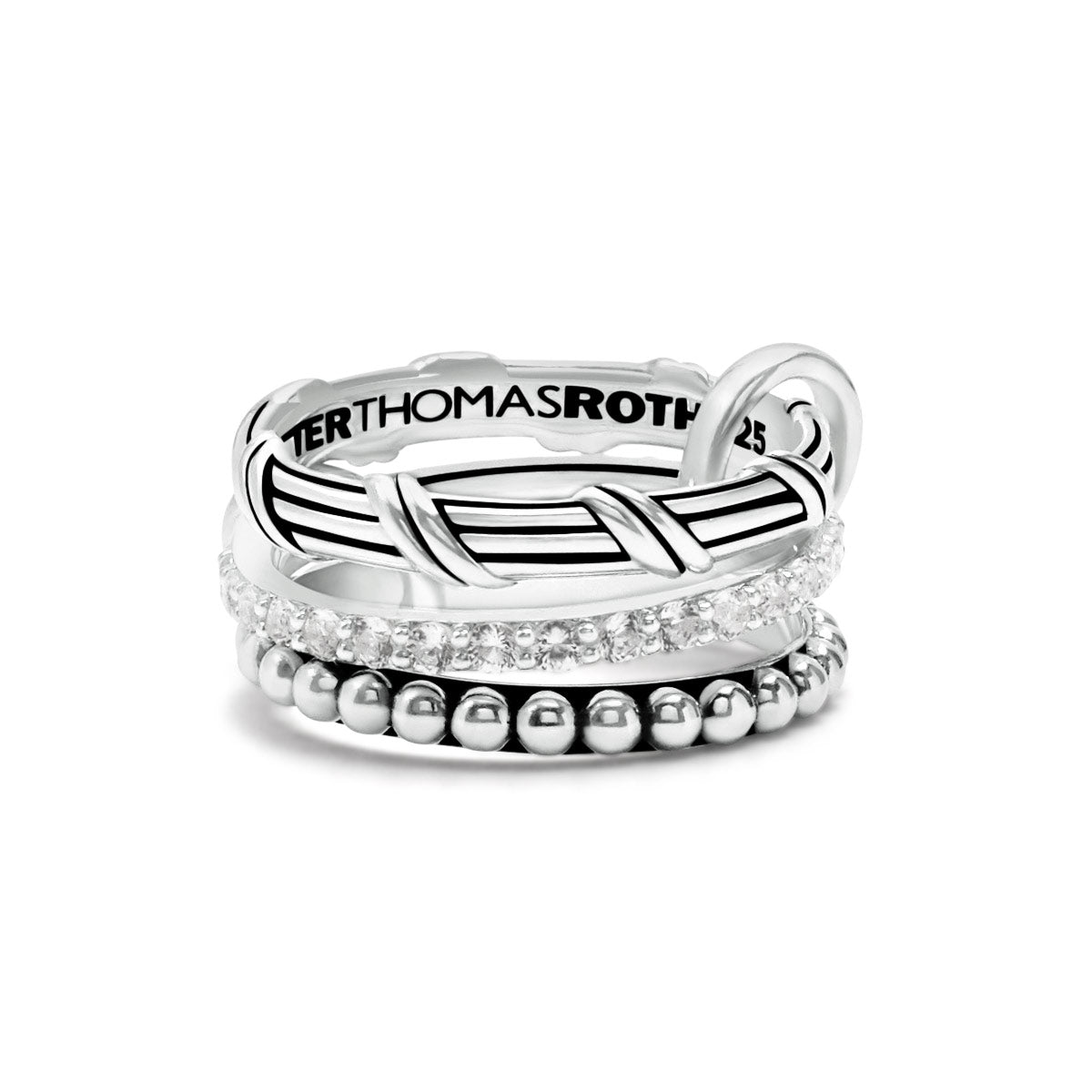 Peter Thomas Roth Ribbon and Reed Signature Classic Connected Ring with ...