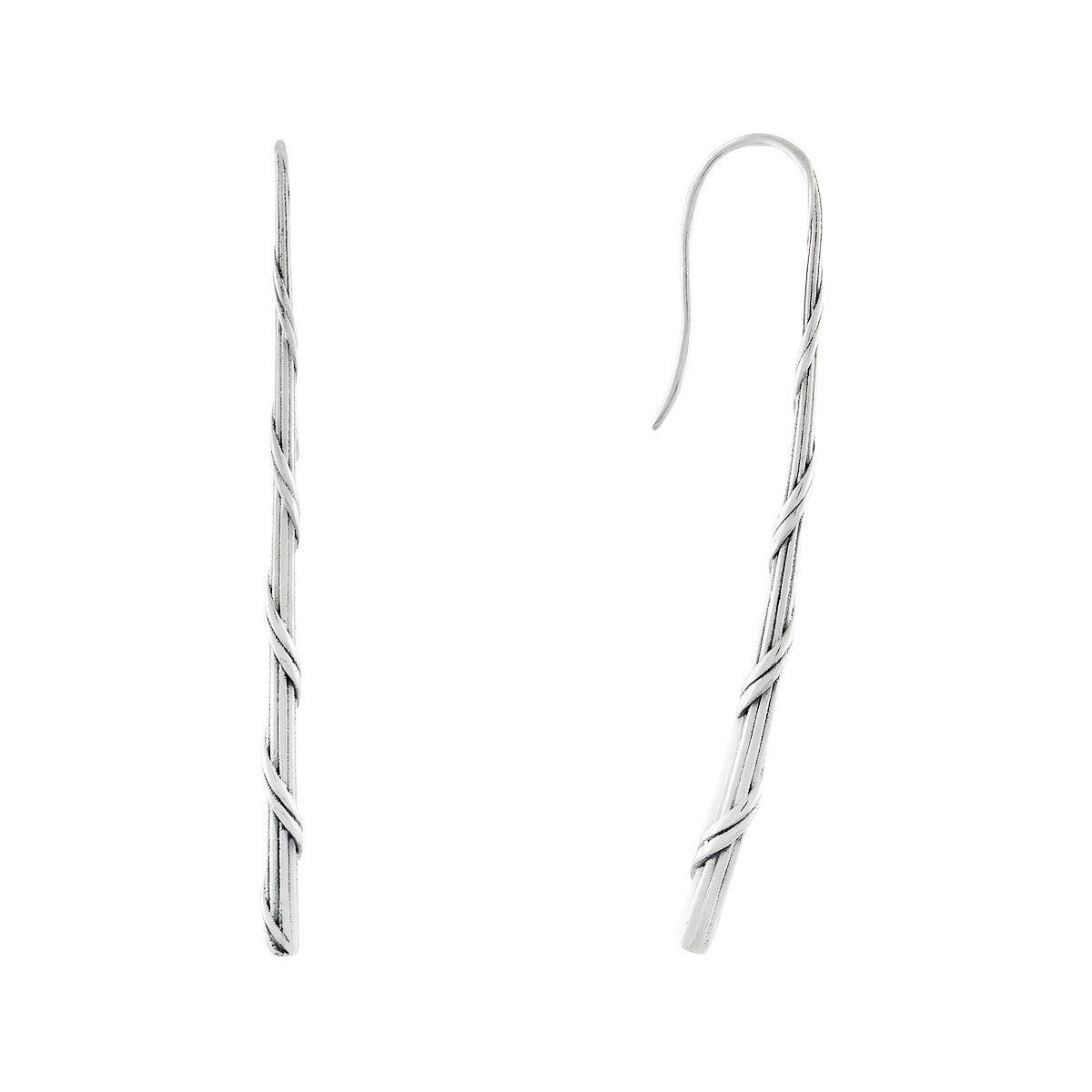 Signature Romance Taper Stick Earrings in Sterling Silver