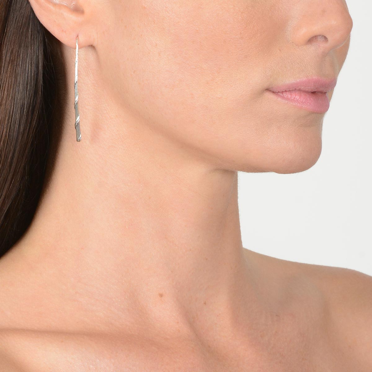 Signature Romance Taper Stick Earrings in Sterling Silver