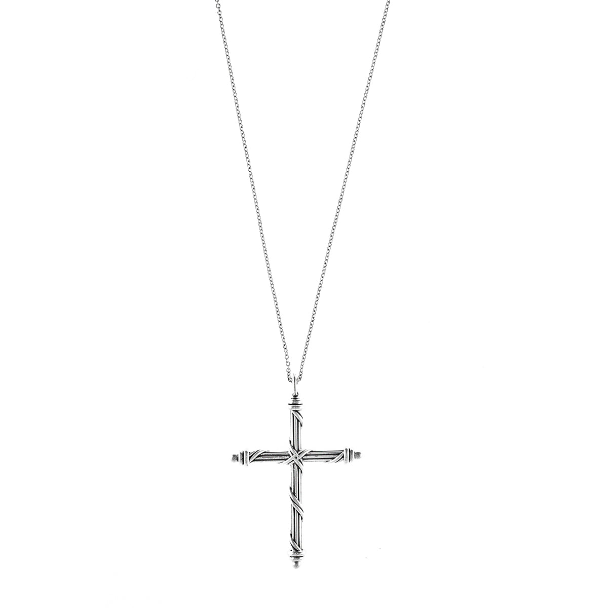 Signature Classic Cross Necklace in sterling silver