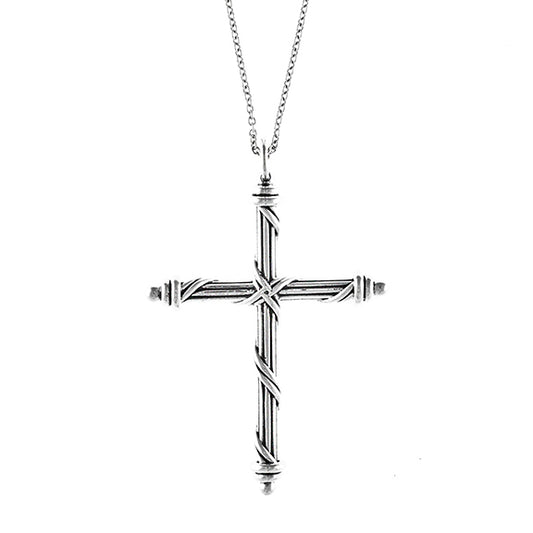 Signature Classic Cross Necklace in sterling silver