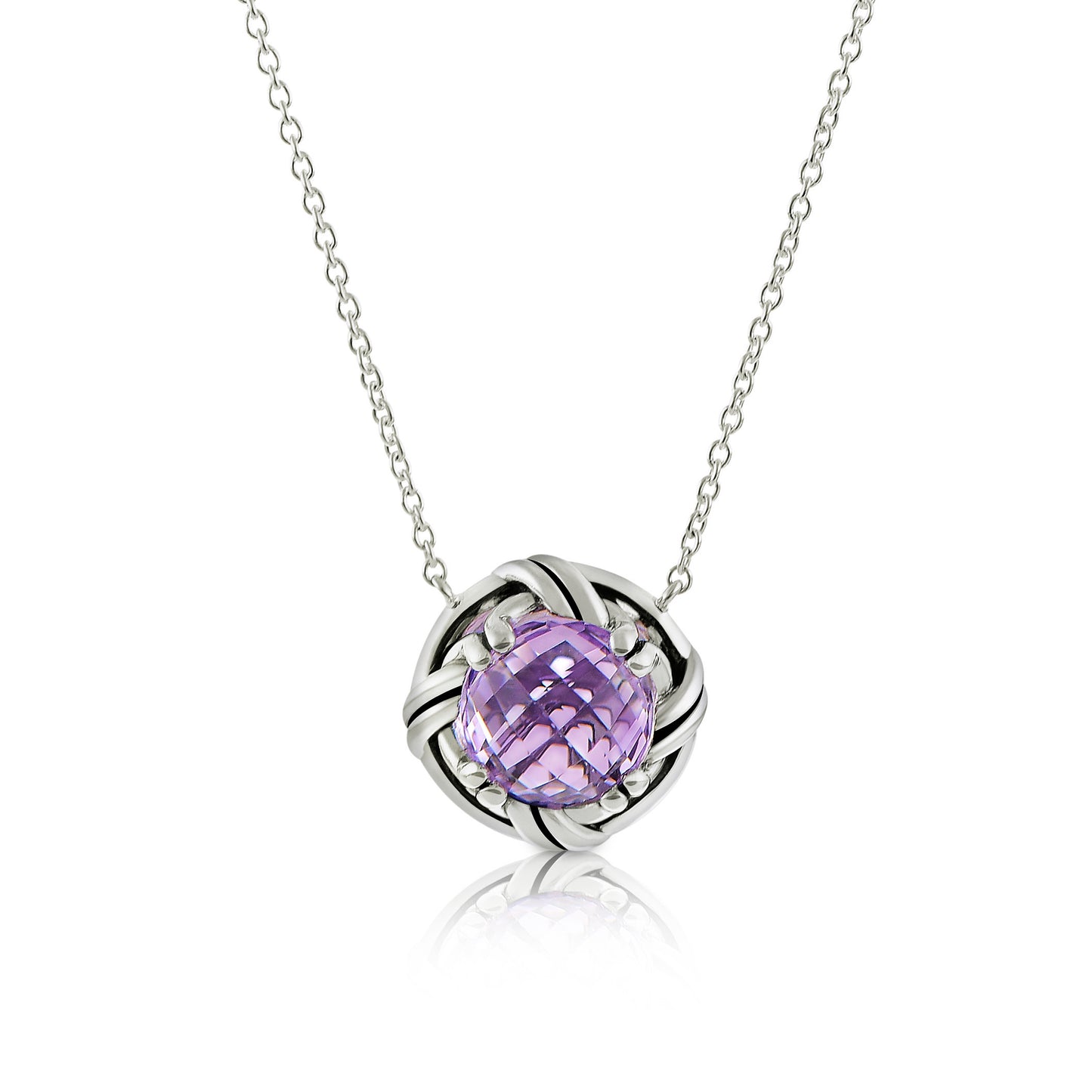 Fantasies Lavender Amethyst Necklace in sterling silver