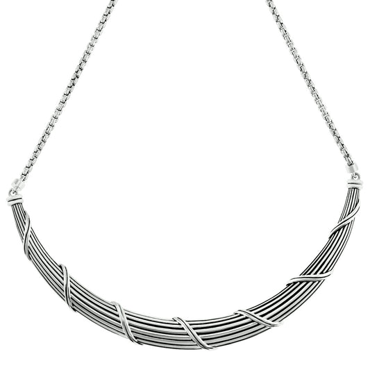 Signature Classic Collar Necklace in sterling silver