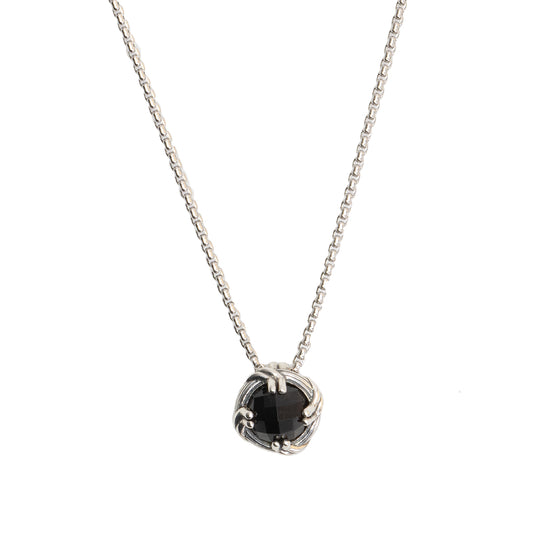 Fantasies Black Onyx Necklace in sterling silver 6mm