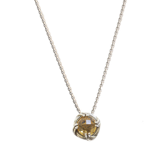 Fantasies Citrine Necklace in sterling silver 6mm