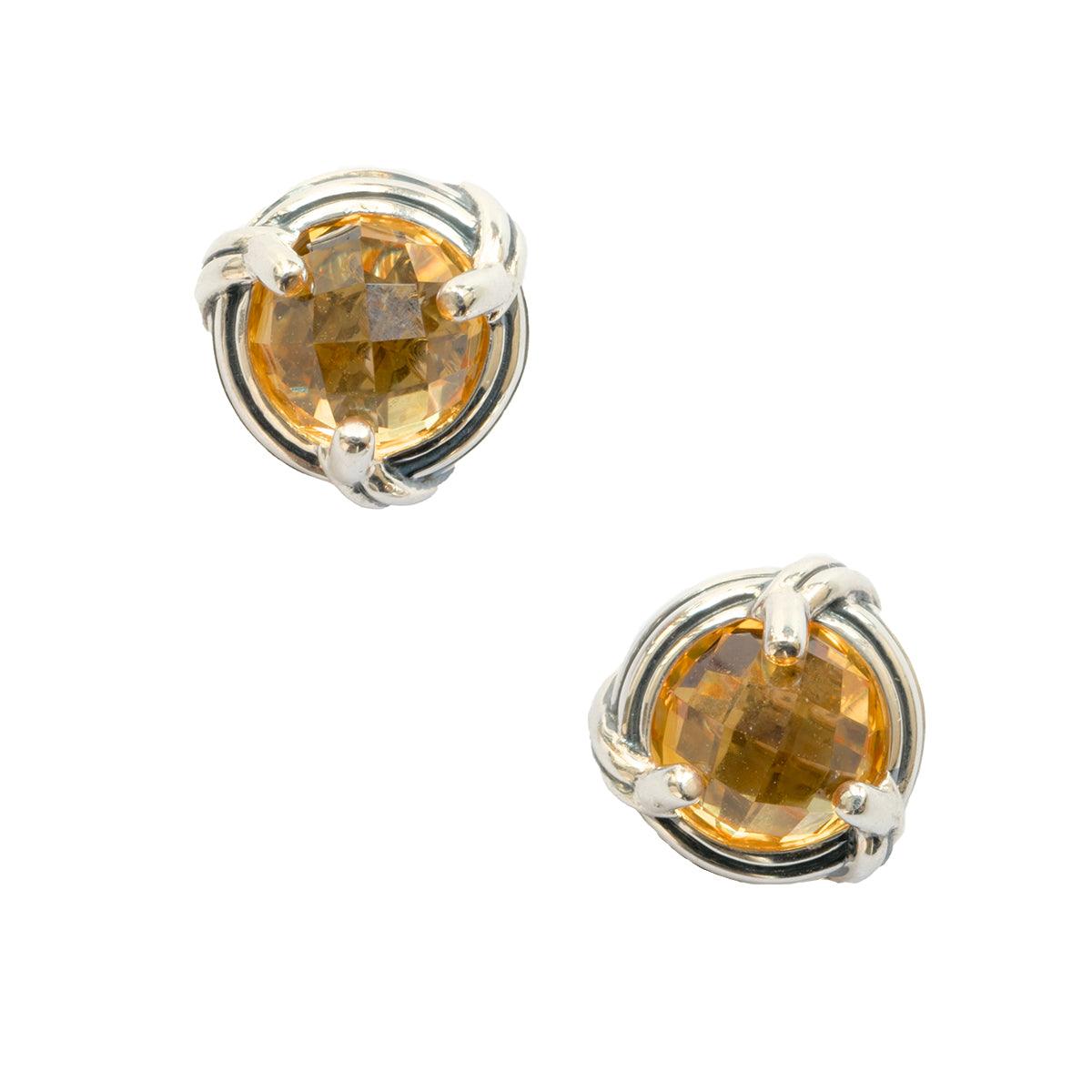 Sterling silver deals citrine earrings