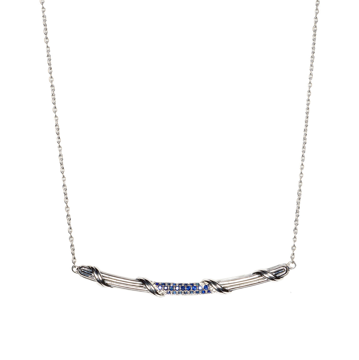 Peter Thomas Roth Ribbon and Reed Signature Classic Bar Necklace with ...