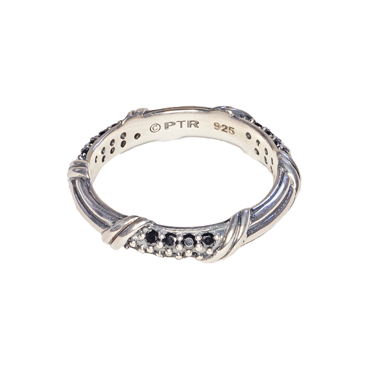 Peter Thomas Roth Ribbon and Reed Signature Classic Pave Band Ring with ...