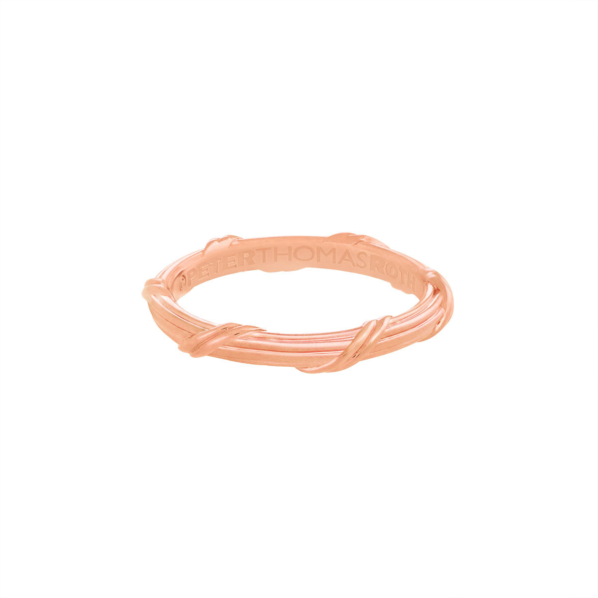 Heritage Eternity Band in 18K rose gold 3 mm Sizes 10 - 13