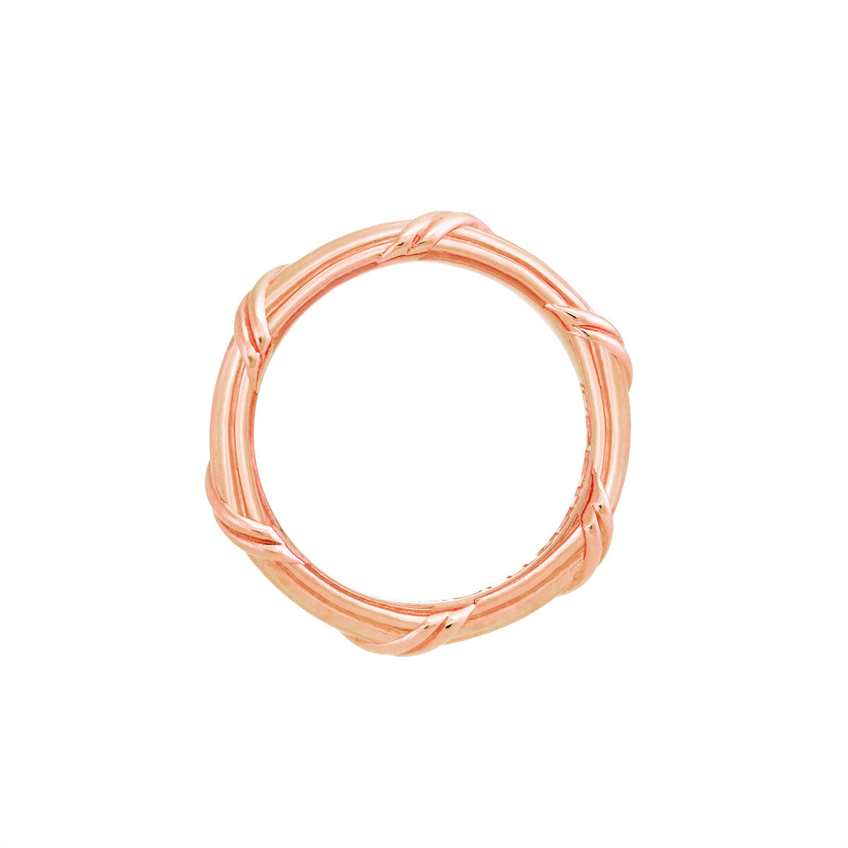 Heritage Eternity Band in 18K rose gold 3 mm Sizes 10 - 13