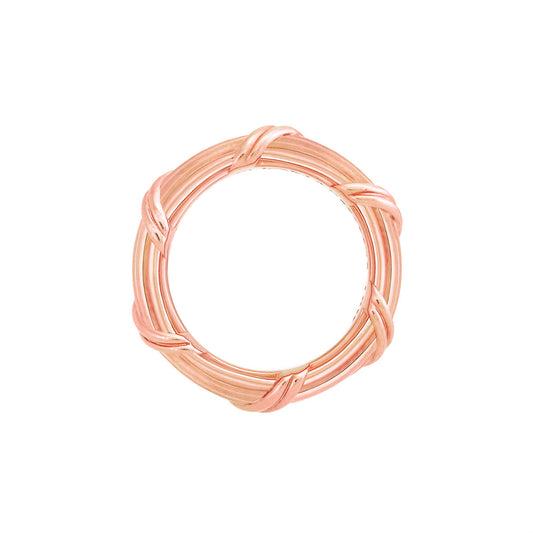 Heritage Band Ring in 18K rose gold 4 mm sizes 11 - 14