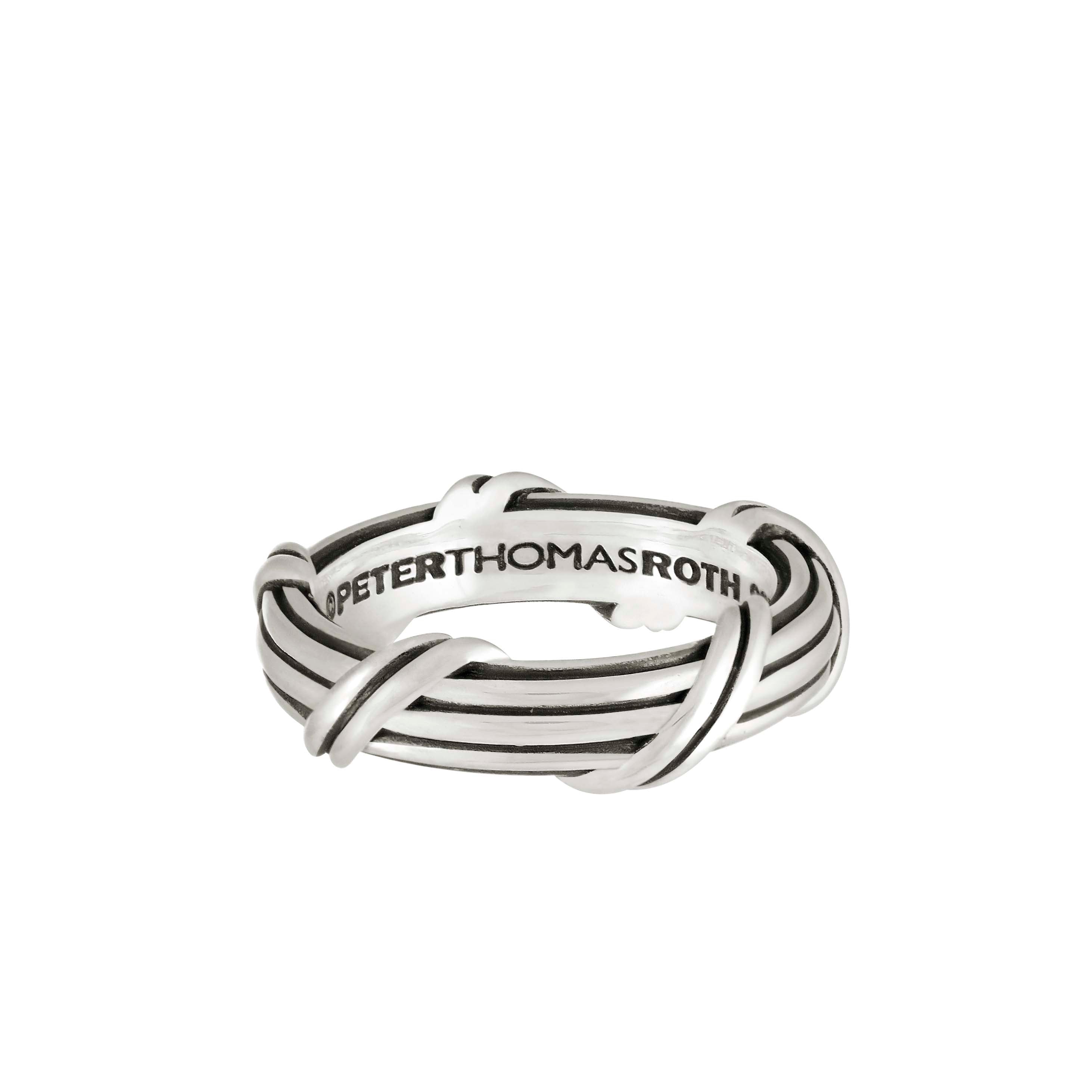 Buy Pipa Bella by Nykaa Fashion Sterling Silver X Shaped Silver Ring (18)  Online